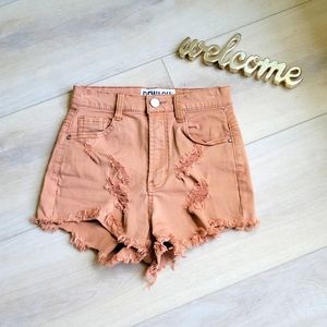 REWASH High Rise Cheeky Pink‎ Shorts Size 0